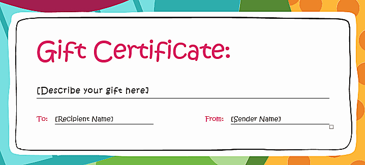 Free Gift Certificate Template Word Best Of Custom Gift Certificate Templates for Microsoft Word