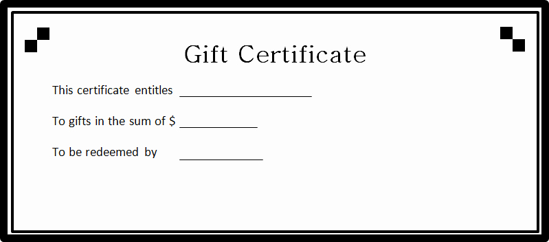 Free Gift Certificate Template Word Elegant Gift Certificate Template