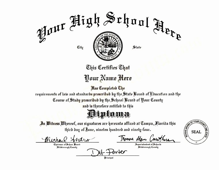 Free High School Diploma Templates Beautiful 9 Printable Fake Diploma Templates Tiati
