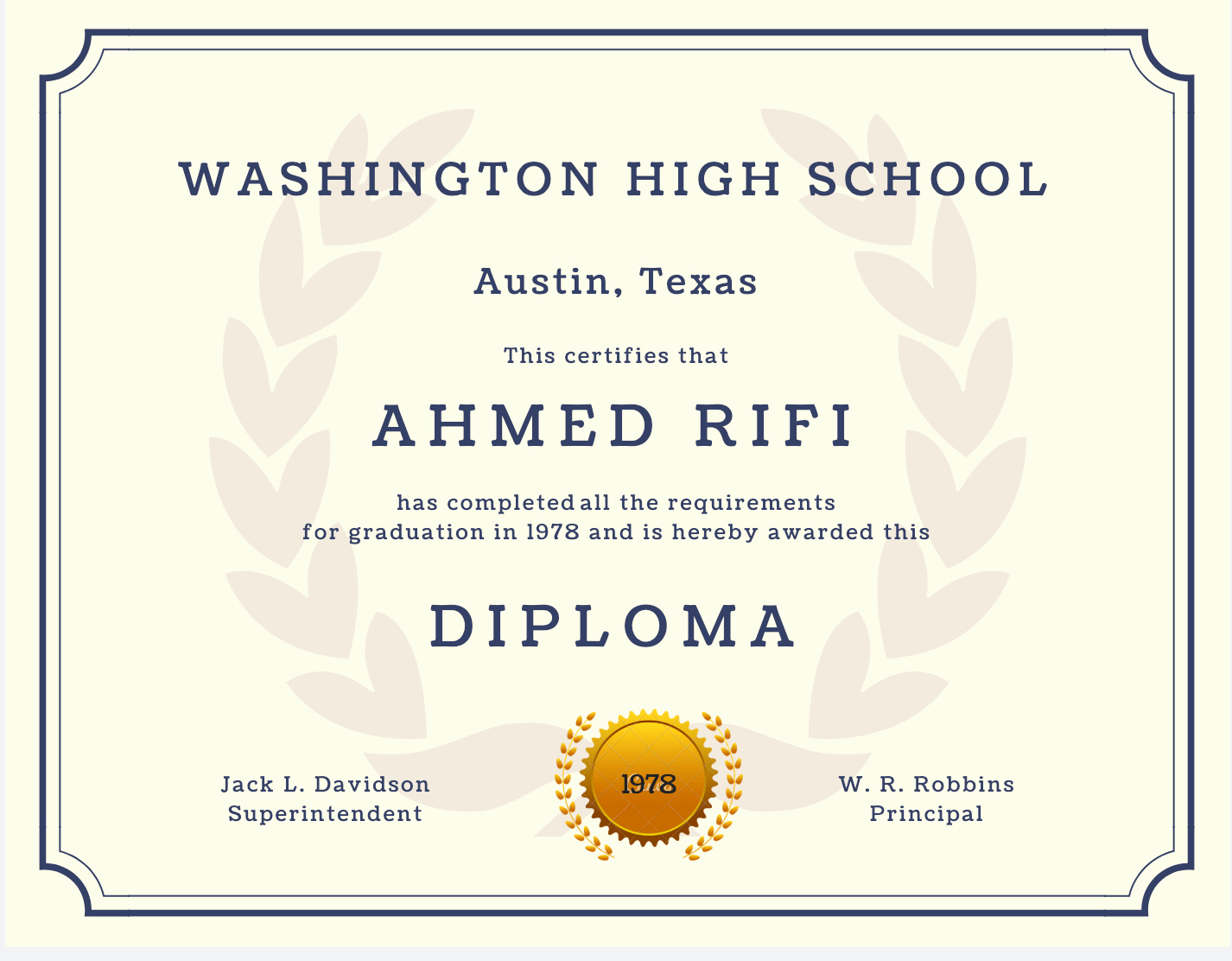 Free High School Diploma Templates New 60 Free High School Diploma Template Printable