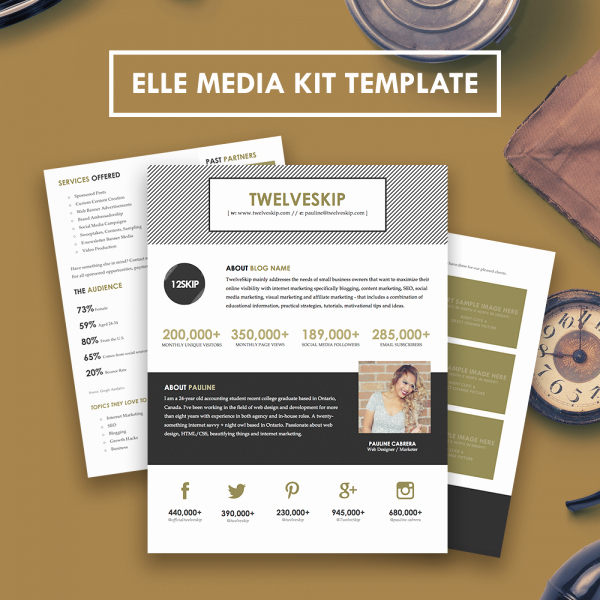 Free Media Kit Template Awesome Elle Media Kit Template Hip Media Kit Templates