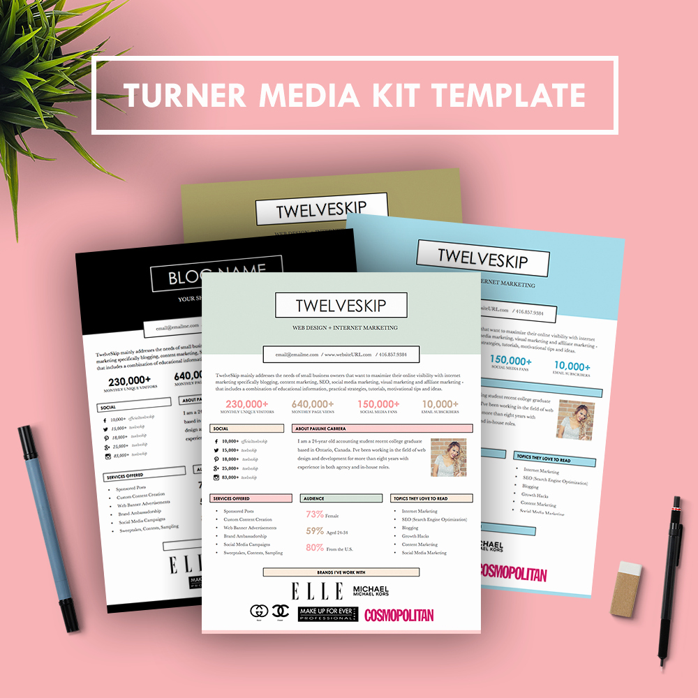 Free Media Kit Template Beautiful Turner Media Kit Template Hipmediakits