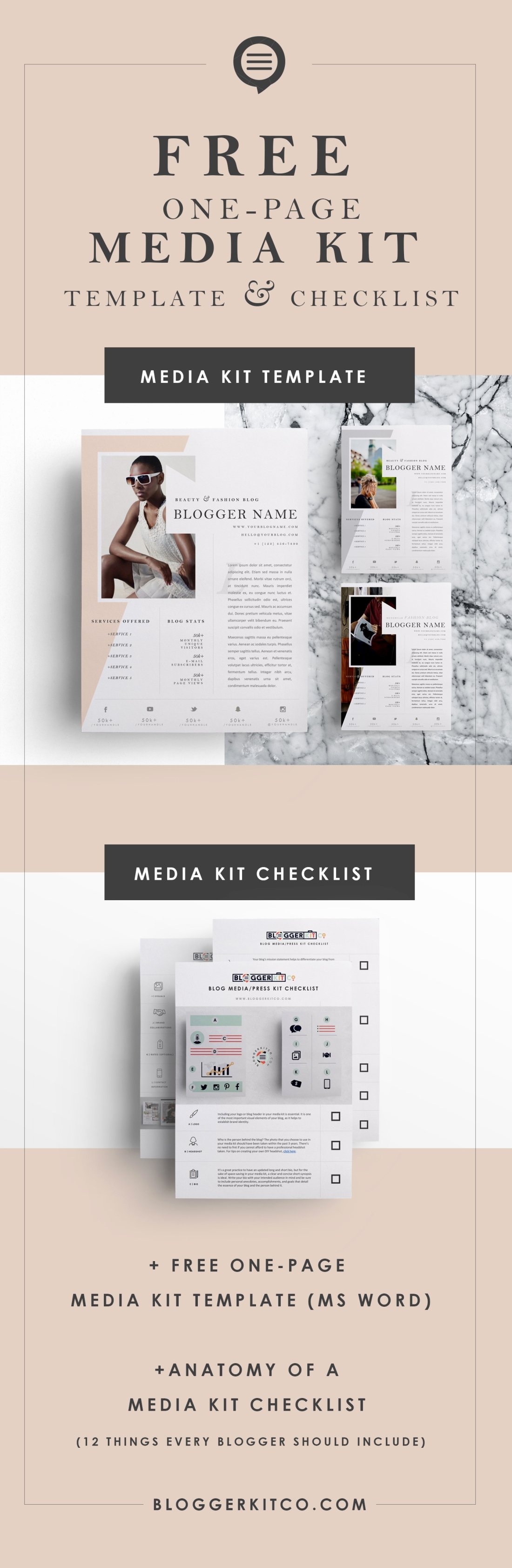 Free Media Kit Template Elegant Anatomy Of A Media Kit What Every Blogger Should Include