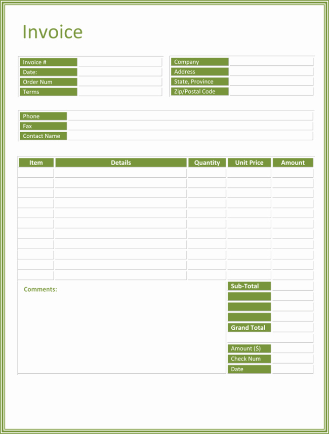 Free Microsoft Word Templates Elegant 3 Blank Invoice Template and Maker to Make Quick Invoices