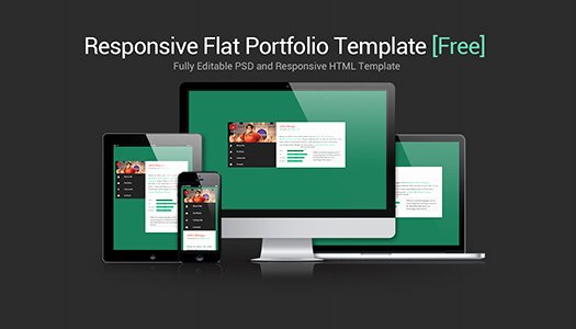 Free Portfolio Website Templates Lovely Flat &amp; Responsive Portfolio Website Template [free