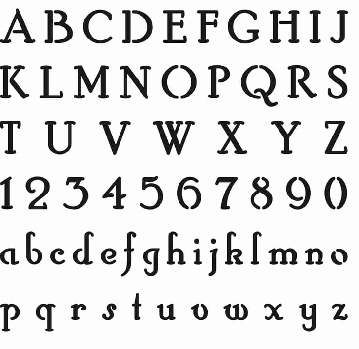 Free Printable Alphabet Stencils Unique 14 Free Printable Letter Stencils Downloadable Alphabet