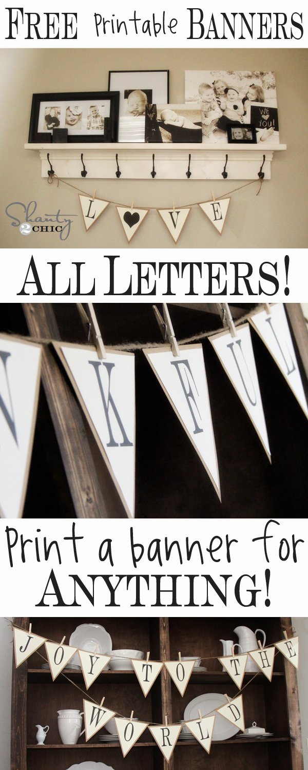 Free Printable Banner Letters Inspirational Free Printable whole Alphabet Banner Shanty 2 Chic