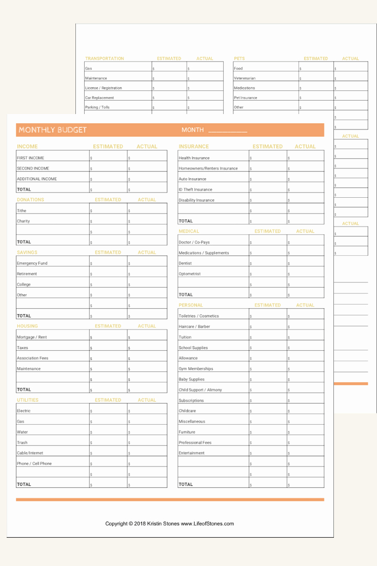 Free Printable Budget Templates Beautiful the Most Effective Free Monthly Bud Templates that Will
