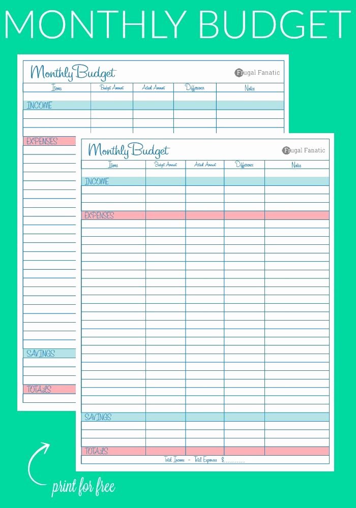 Free Printable Budget Templates Fresh Blank Monthly Bud Worksheet