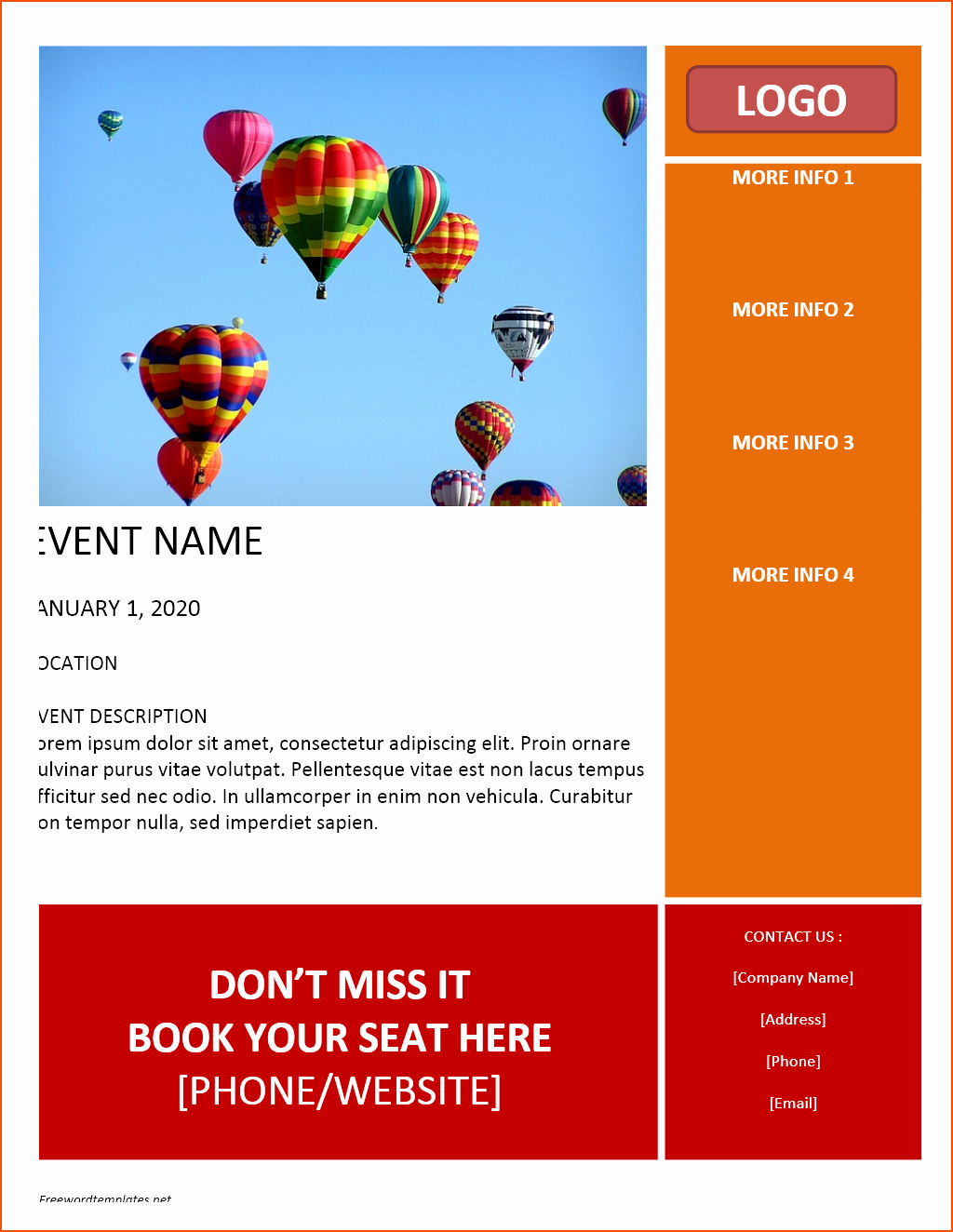 Free Printable event Flyer Templates Elegant 7 Free Flyer Templates Word Bookletemplate