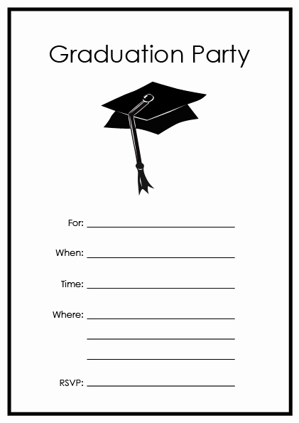 Free Printable Graduation Invitations Inspirational 15 Graduation Party Invitations – Party Ideas