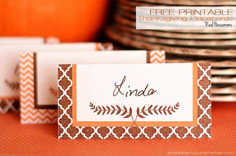 Free Printable Place Cards Best Of Free Printable Thanksgiving Placecards ⋆ Real Housemoms
