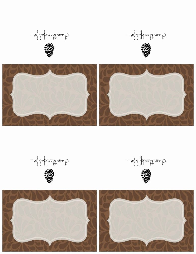 Free Printable Place Cards Elegant Printable Thanksgiving Place Cards &amp; Chalkboard Sign