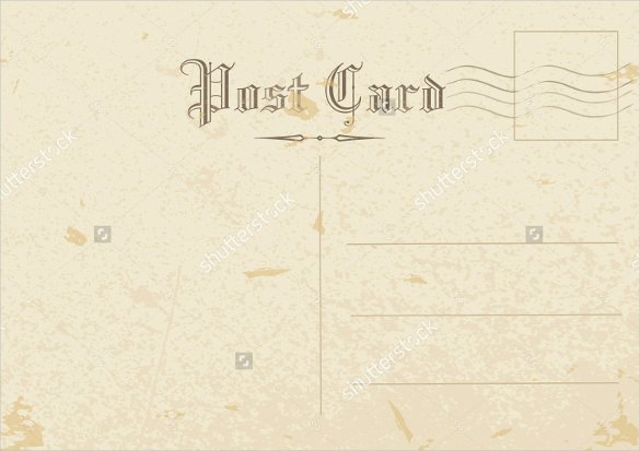 Free Printable Postcard Templates Beautiful 15 Old Postcard Templates – Free Sample Example format