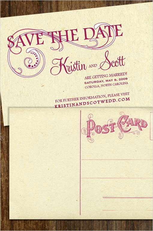 Free Printable Postcard Templates Unique Diy Do It Yourself Vintage Save the Date Vintage Save