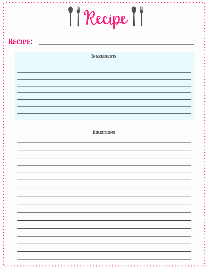 Free Printable Recipe Pages Fresh Free Printable Recipe Cards Life On southpointe Drive