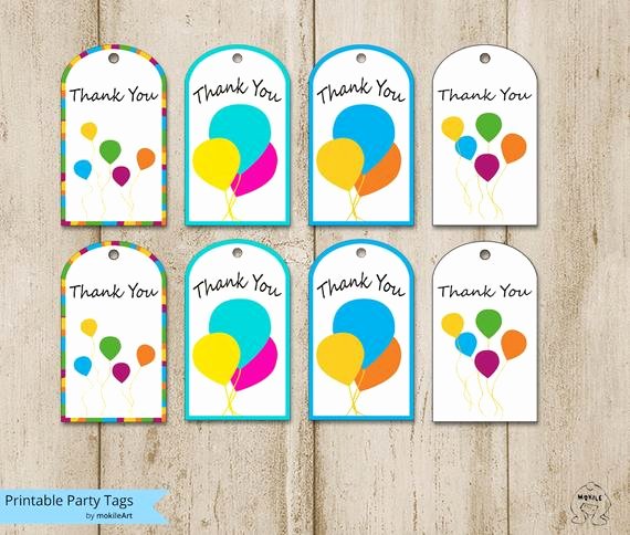 Free Printable Thank You Tags Best Of Birthday Tags Printable Thank You Tags Templatesprintable
