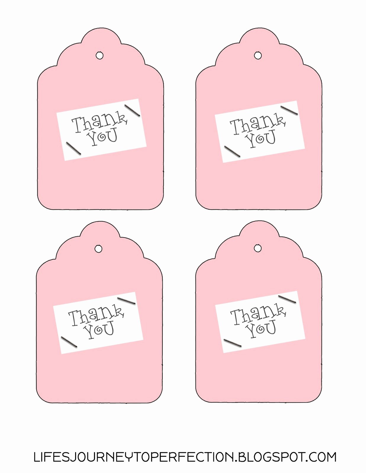 Free Printable Thank You Tags Elegant Life S Journey to Perfection Thank You Gift Idea and Free