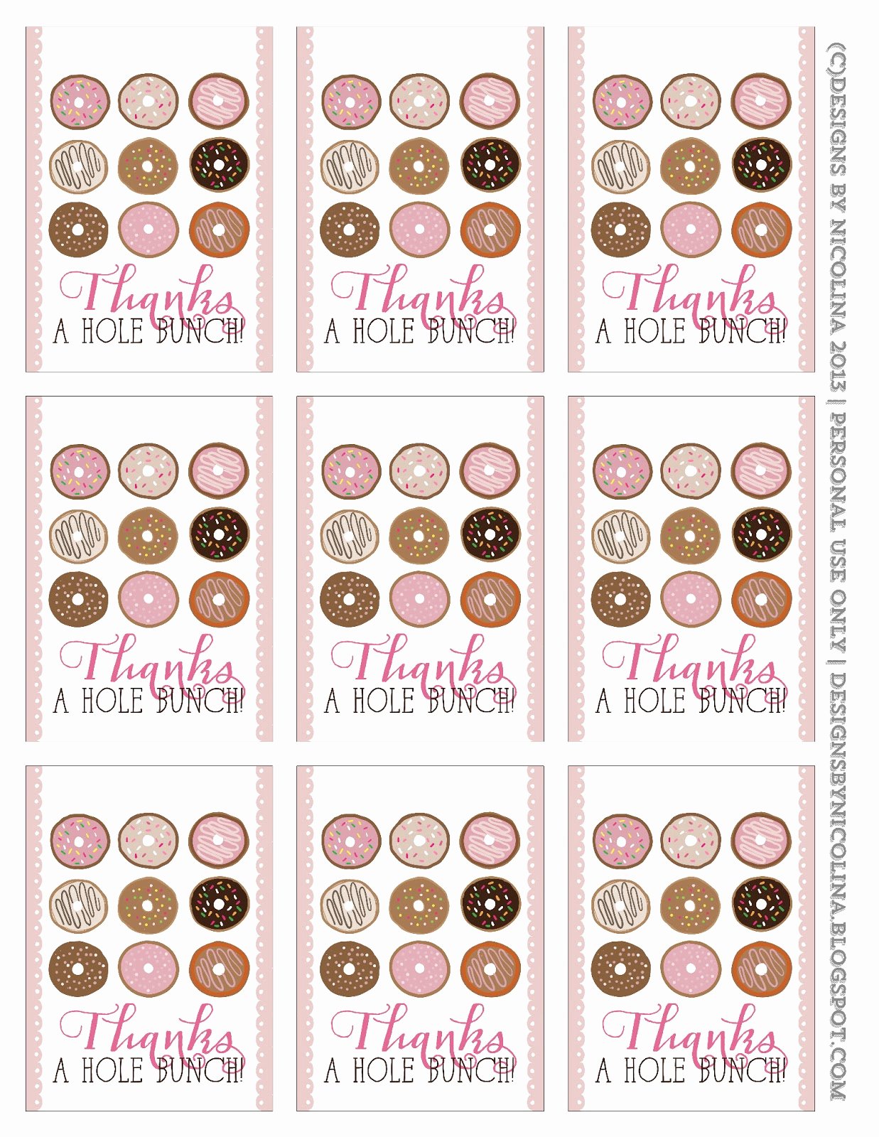 Free Printable Thank You Tags Inspirational Designs by Nicolina Tip Tuesday 17 Saying Thank You