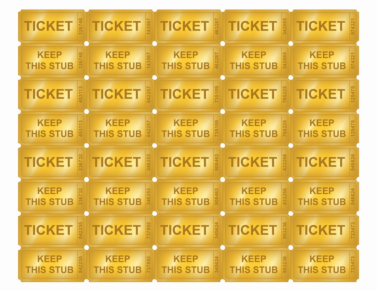 Free Printable Tickets Template Luxury Free Printable Golden Ticket Templates