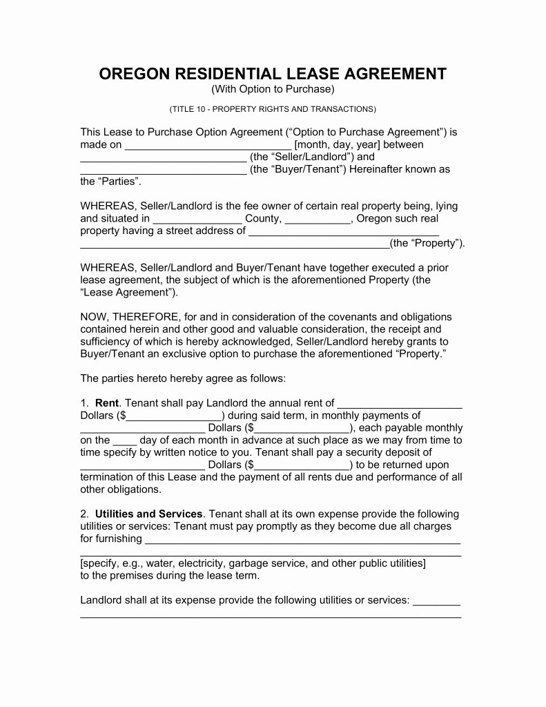 Free Real Estate Contract Best Of 49 Regular oregon Real Estate Purchase Agreement form Ro