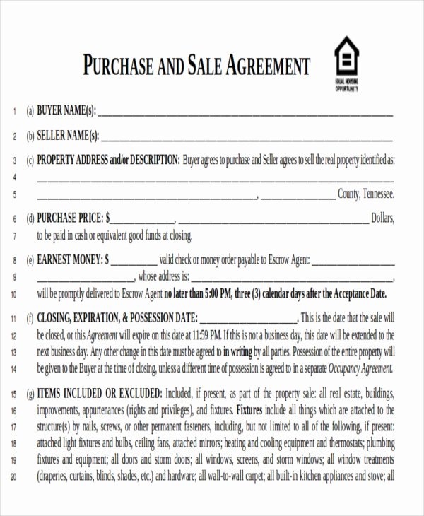 Free Real Estate Contract Luxury Real Estate Purchase Agreement Pdf
