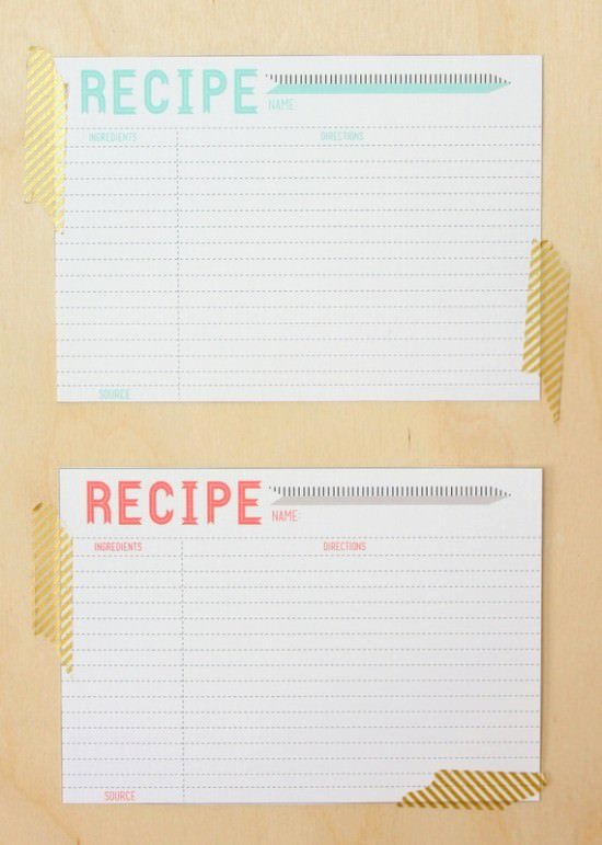 Free Recipe Card Templates Inspirational 40 Recipe Card Template and Free Printables – Tip Junkie