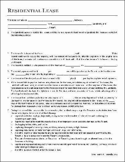 Free Rental Agreement Template Luxury Residential Lease Agreement Template
