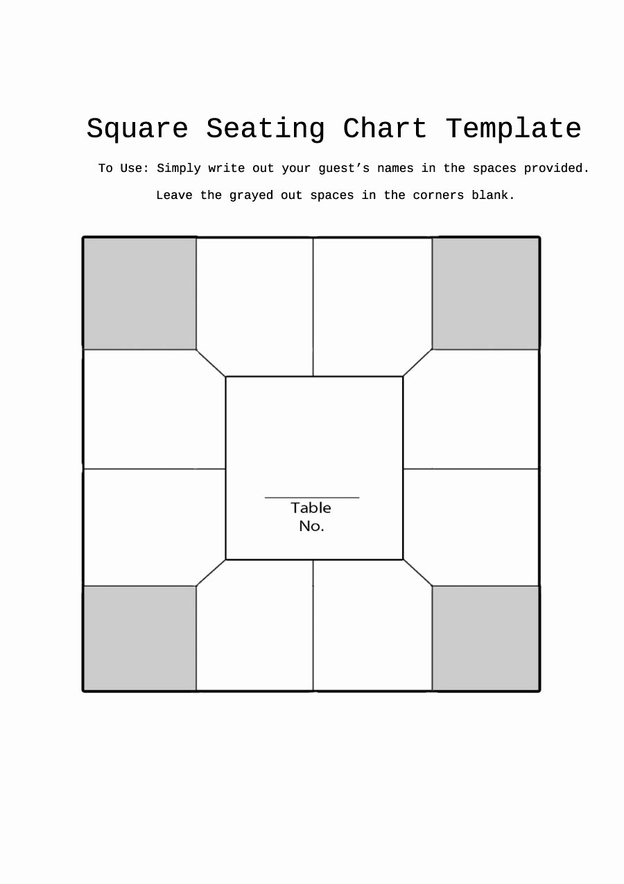 Free Seating Chart Template Best Of 40 Great Seating Chart Templates Wedding Classroom More