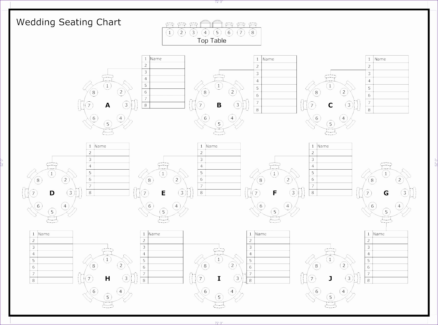 Free Seating Chart Template Elegant 6 Wedding Seating Chart Template Excel Exceltemplates