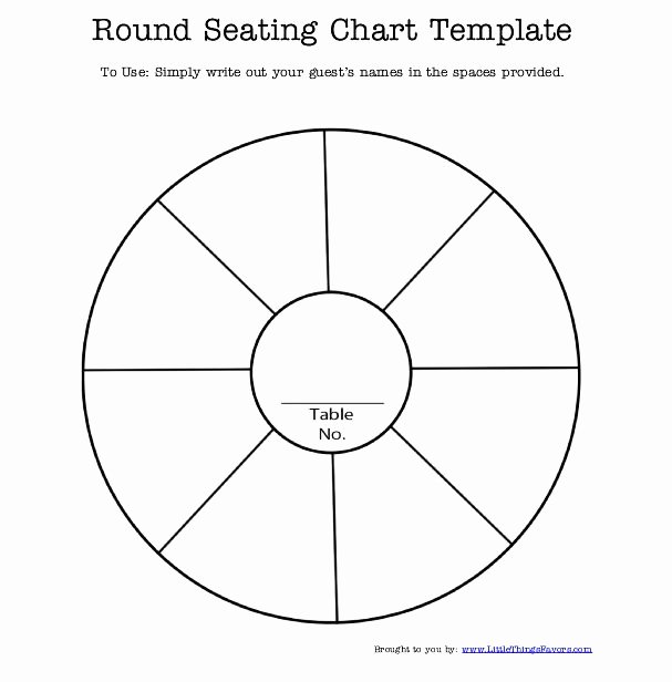 Free Seating Chart Template Fresh Free Printable Round Seating Chart Template for
