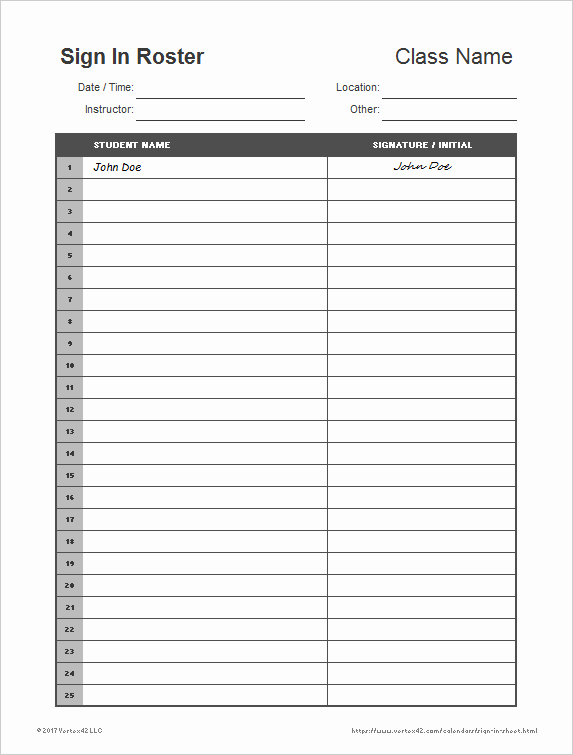 Free Sign In Sheet Template Beautiful Printable Sign In Sheet