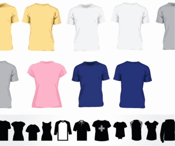 Free T Shirt Template Lovely 41 Blank T Shirt Vector Templates Free to Download