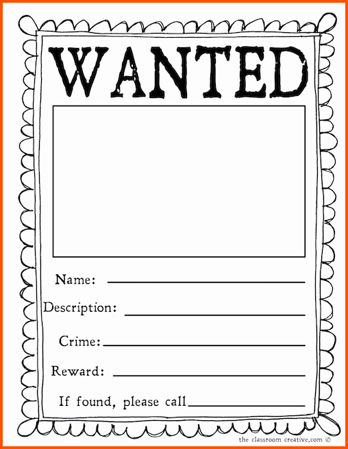 Free Wanted Poster Template Elegant Free Wanted Poster Template Printable 6 Wanted Poster