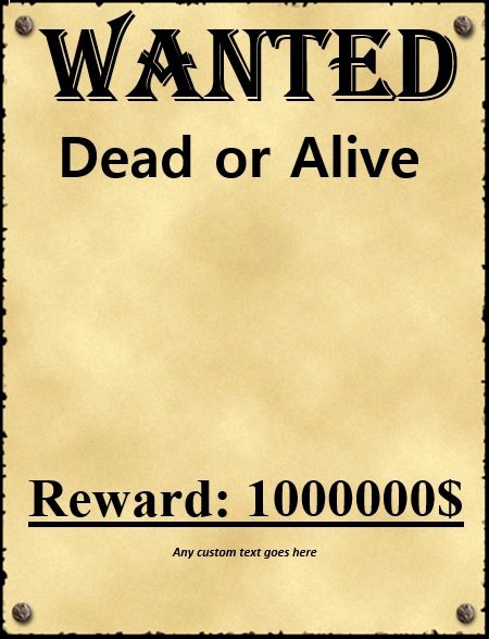 Free Wanted Poster Template Inspirational 18 Free Wanted Poster Templates Fbi and Old West Free