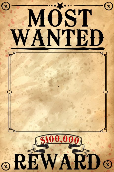 Free Wanted Poster Template Unique Blank Wanted Poster Template