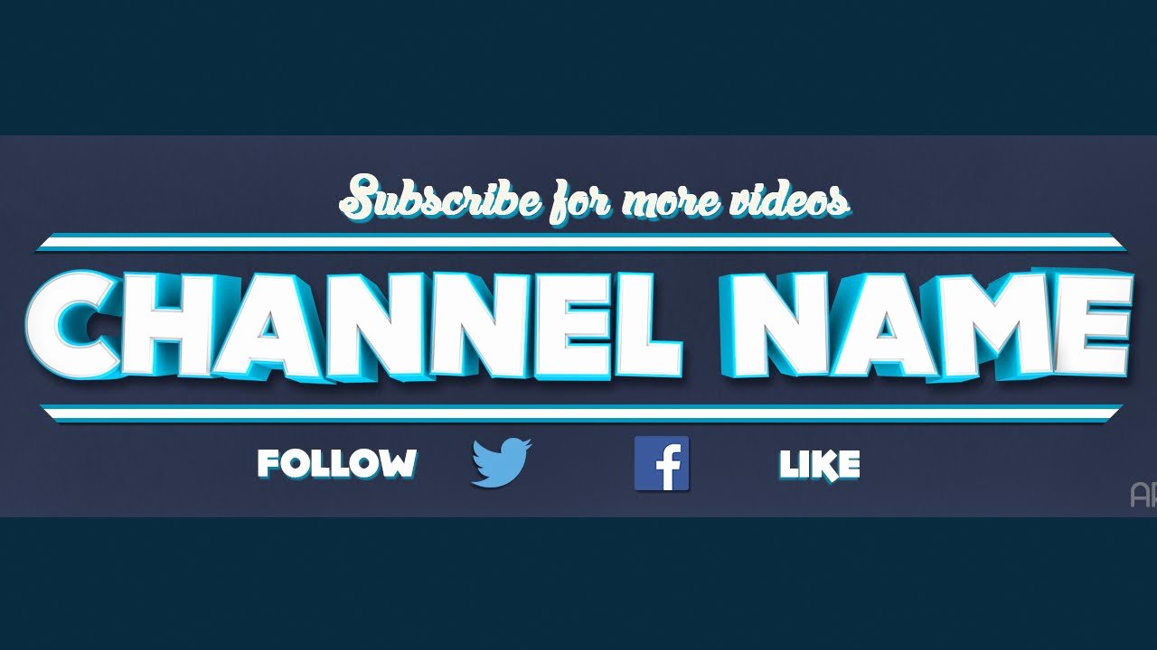 Free Youtube Banner Templates Unique Free 3d Youtube Banner Template Cinema4d Youtube Banner