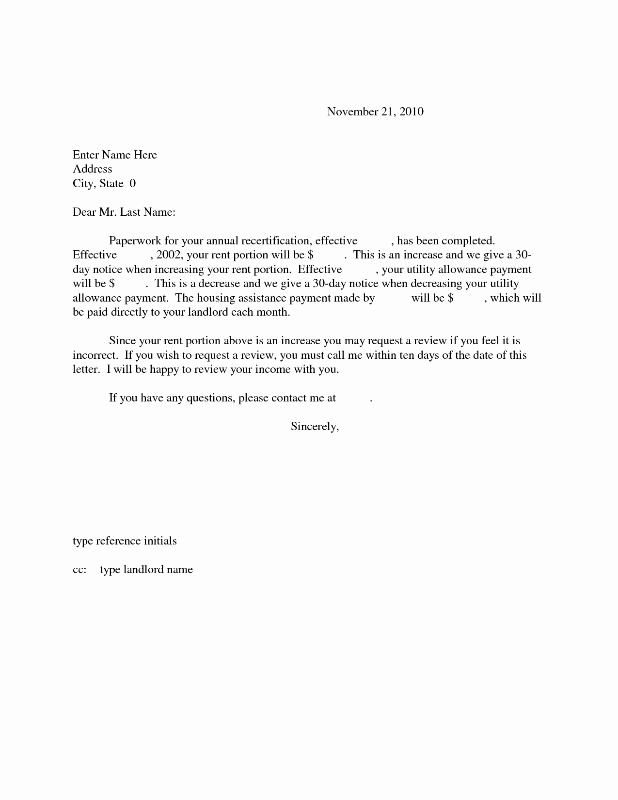 Friendly Rent Increase Letter Best Of Best S Of Rent Increase Letter to Tenant In
