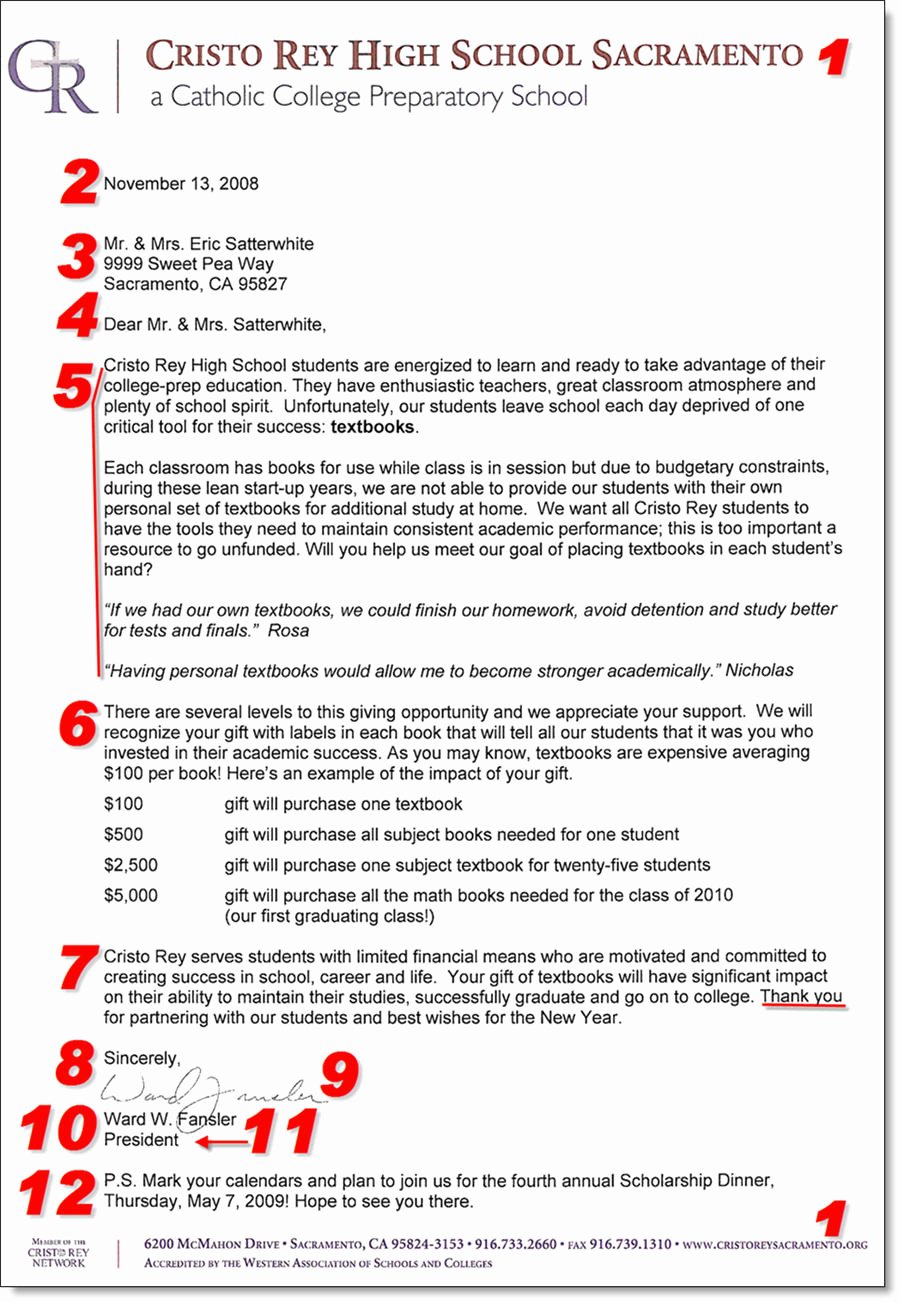 Fund Raising Letter Templates Unique Fundraising Donation Letter Template 12 Items to Include