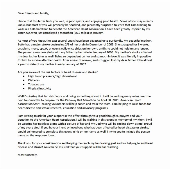 Fund Raising Letter Templates Unique Fundraising Letter Template – 7 Free Word Pdf Documents