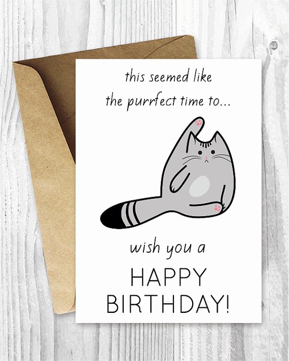 Funny Printable Birthday Cards Luxury Funny Birthday Cards Printable Birthday Cards Funny Cat
