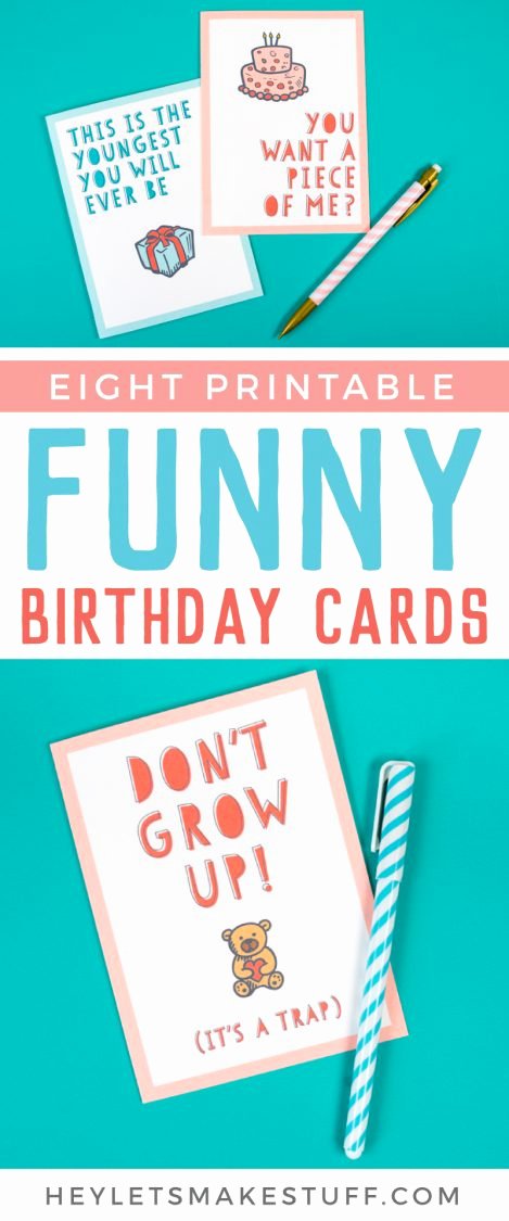 Funny Printable Birthday Cards Unique Free Funny Printable Birthday Cards for Adults Eight