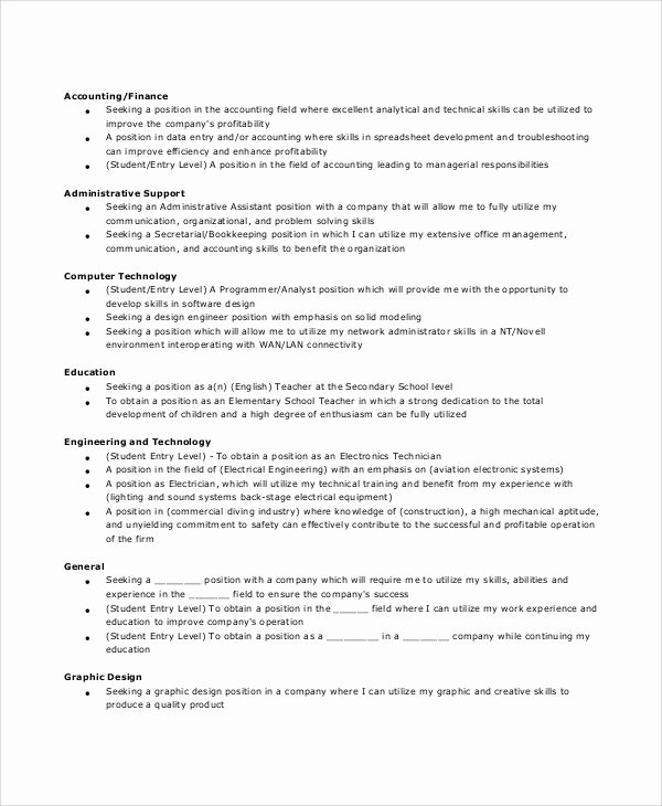 Generic Objective for Resume Lovely Best 20 Career Objective Examples Ideas On Pinterest
