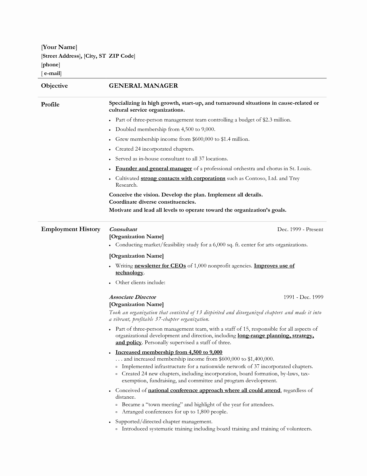 Generic Objective for Resume Unique General Objective for Resume Example
