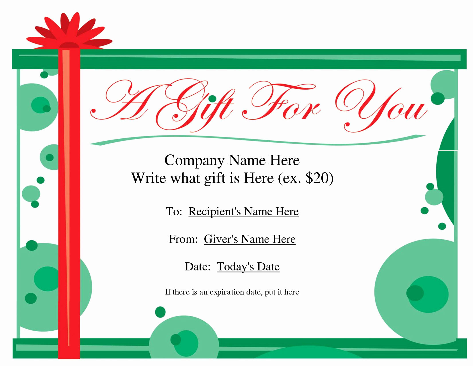 Gift Certificate Template Pages Awesome Free Printable Gift Certificate Template