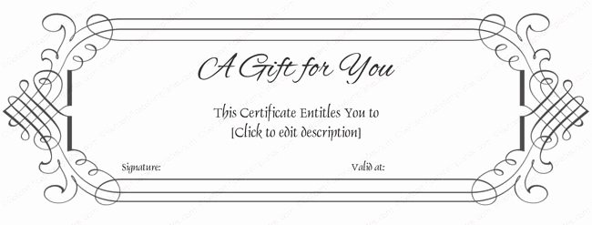 Gift Certificate Template Pages Lovely Simple Gift Certificate Template Word T Certificate