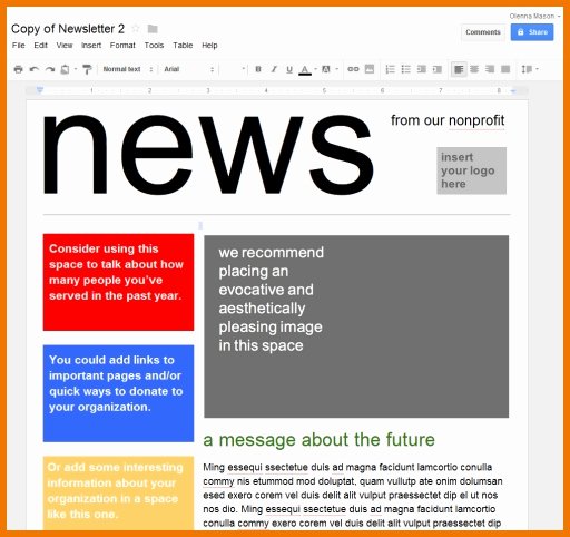 Google Doc Flyer Template Awesome Newspaper Template for Google Docs 2018