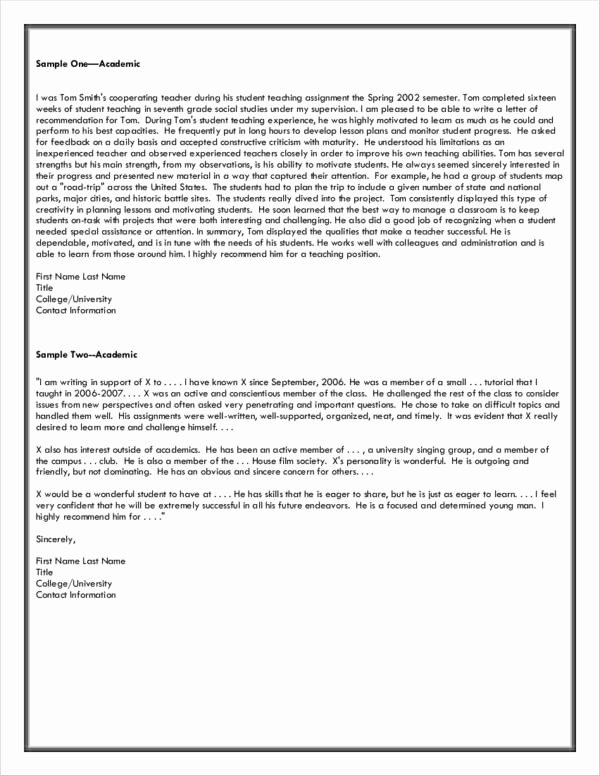 Grad School Letter Of Recommendation Awesome How to Write A Re Mendation Letter for Graduate School