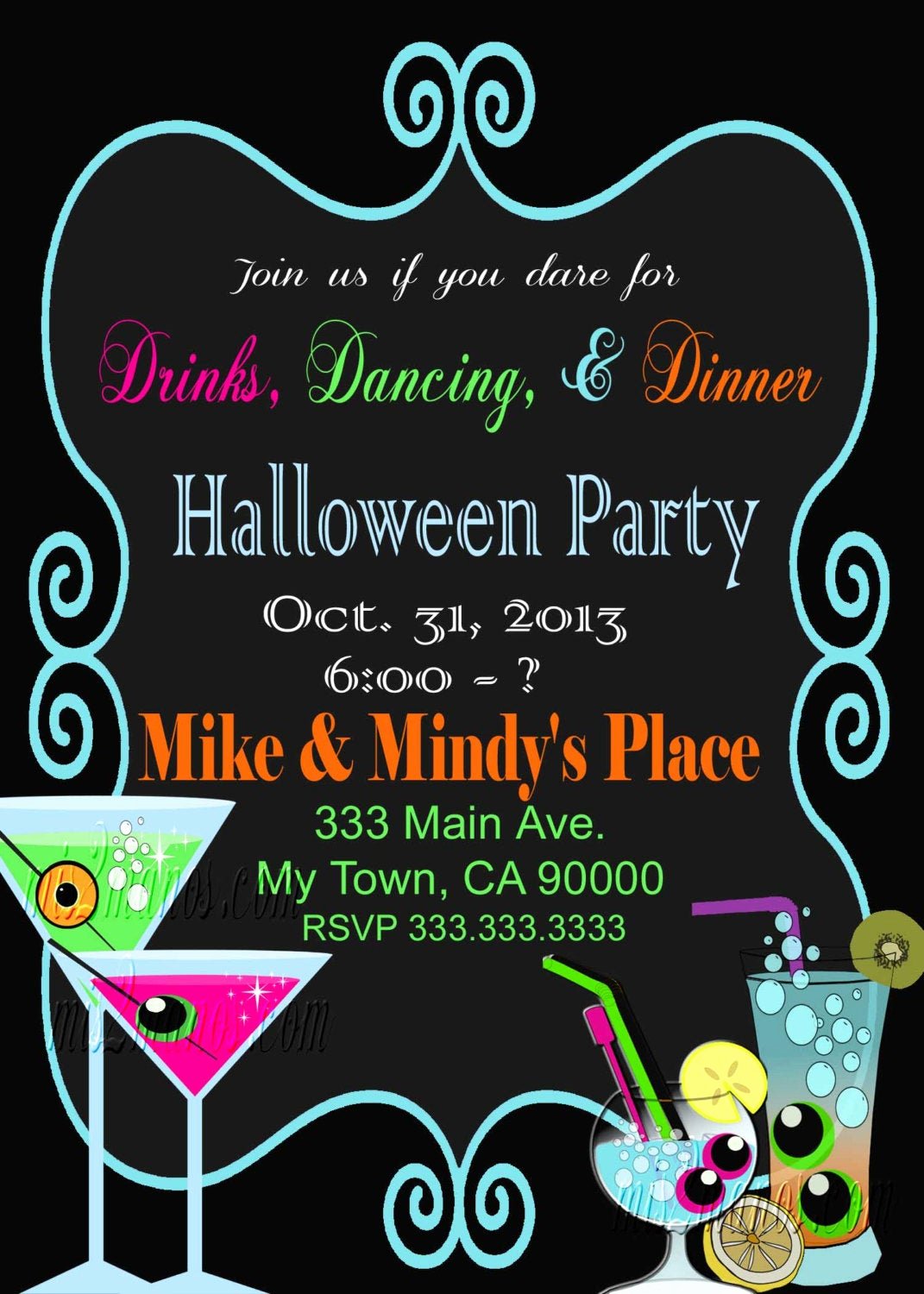 Halloween Birthday Party Invitations Inspirational Halloween Party Invitation Fice Party Birthday Party