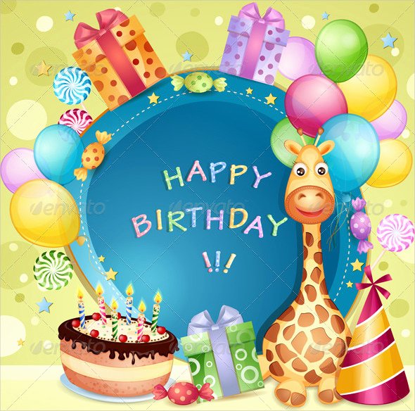 Happy Birthday Card Template Fresh 16 Birthday Templates Free Psd Eps Word Pdf